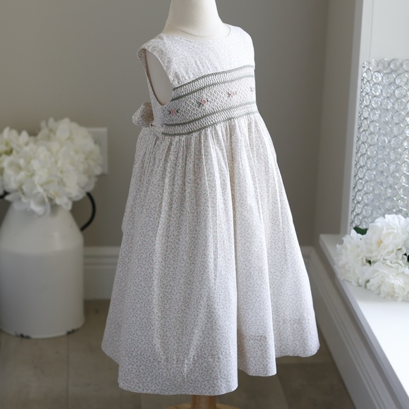 Strasburg Dress Mini-Floral Smocked Sleeveless Sundress size 2 Spring Vacation - Picture 7 of 7